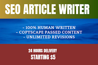 write SEO article blog post 500 words with 24 hour delivery