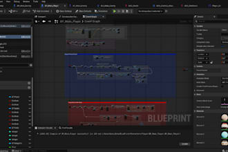 develop unreal engine 5 game with ai systems, npc behavior and blueprint or cpp