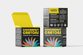 design shelf standout and elegant box packaging design