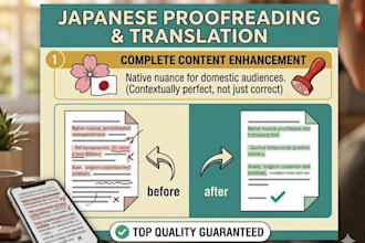 professionally proofreading and localize japanese