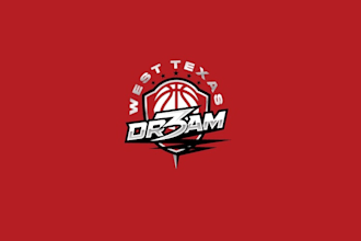 design west texas dream travel basketball logo