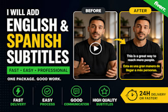 add english and spanish subtitles to your videos