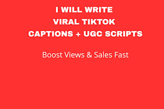 write viral tiktok ugc scripts that convert
