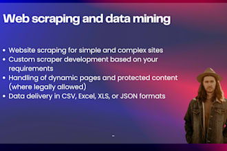 do web scraping and data mining