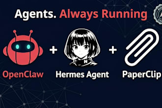 install openclaw setup, paperclip, hermes agent, ai agent automation