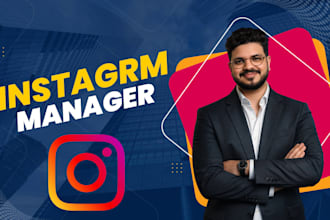 be your instagram manager and social media manager