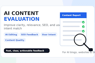 evaluate ai content and improve quality based on user intent