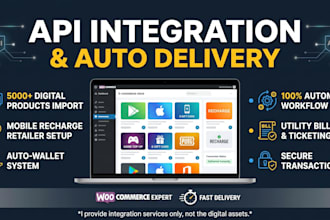 integrate gift card and mobile recharge API in woocommerce