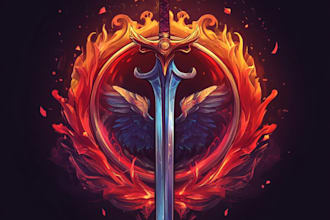 unique and detailed fantasy logo