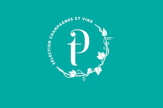 design looking wine champagne logo
