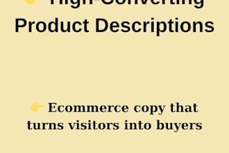 write e commerce product descriptions