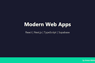 build a modern web app with react and next js