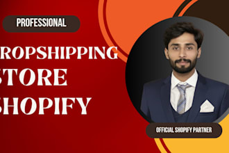 design a branded shopify dropshipping store