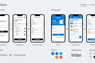 design app UI UX wireframes and prototypes