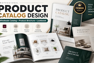 design product catalog, wholesale catalog and product brochure in adobe indesign