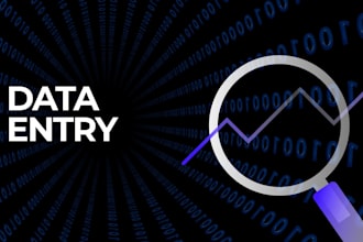 do simple data entry and text search