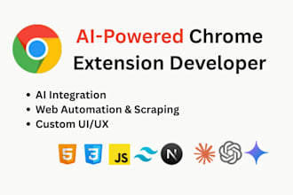 develop an ai powered chrome extension for web automation