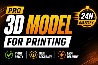 design, modify and fix 3d printable stl models in solidworks
