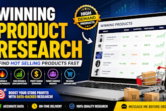 design high converting product research for winning drop shipping products
