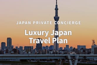 create a personalized luxury travel itinerary in japan