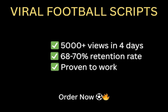 write viral football youtube shorts scripts