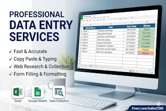 do professional data entry and copy paste tasks