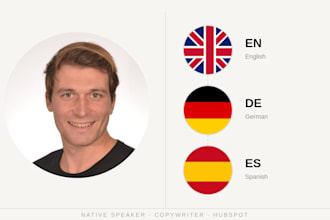 translate english, german and spanish professionally