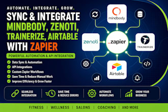 sync mindbody zenoti trainerize airtable zapier automation and api integration