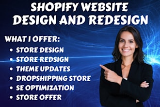 shopify store design shopify store redesign shopify website design shopify store