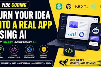 build your app using ai vibe coding, ai coding, saas mvp, ai web app, chatgpt