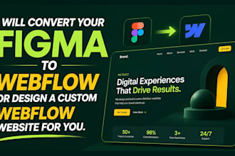 build webflow website, figma to webflow, as a webflow expert