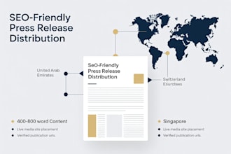 write and distribute your press release to uae switzerland and singapore media
