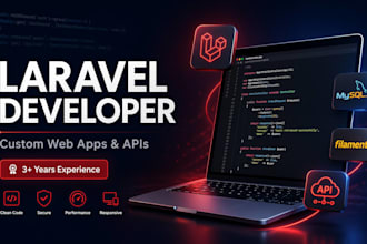 be your laravel developer and build scalable web applications