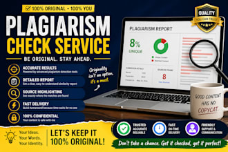 provide accurate plagiarism check with detailed reports and fast delivery
