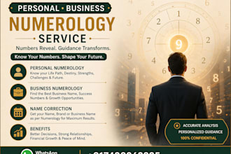 do accurate personal and business numerology reading with name correction