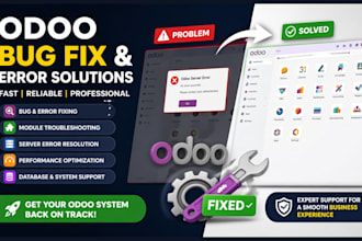 fix odoo errors bugs module issues server problems crashes and performance
