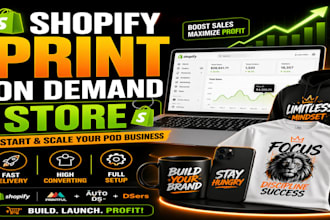 create your shopify print on demand store for sales growth