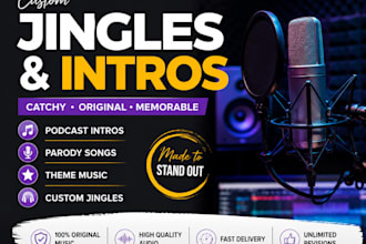 create catchy jingles, podcast intros, and theme songs