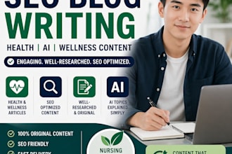 write engaging SEO blog posts and website content  ai assisted, human editing