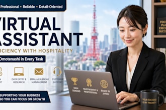 be your japanese virtual assistant for admin and support
