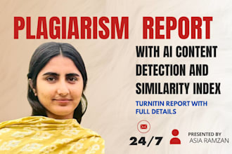 check ai content in your document give plagiarism report