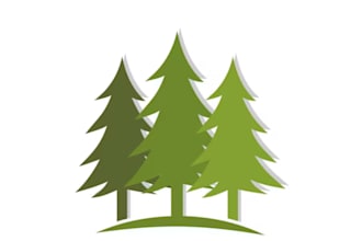 provide modern different tree logo design