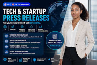 write high converting tech startup press release for ai saas product launch