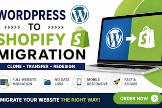 transfer wordpress to shopify or shopify to wordpress migration