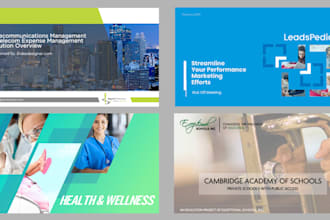 custom branded presentation template design in pptx, keynote