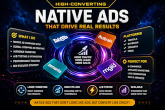 do native ads that converts 70 percent using taboola, outbrain, zemanta, mgid ad