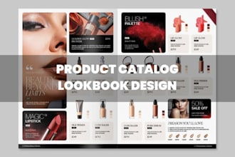 design editable canva template product catalog lookbook medspa cosmetic catalog