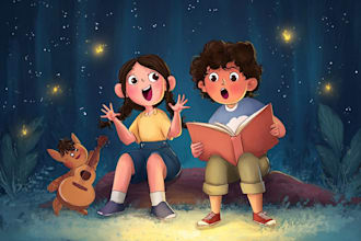 draw children book illustration and picture book illustrator
