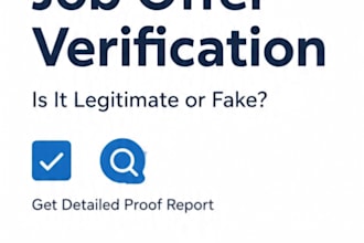 research any company and verify job offer legitimacy