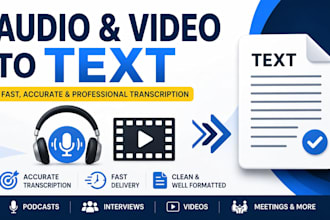 transcribe audio and video into accurate text